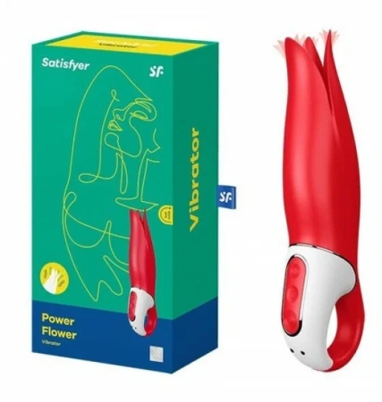 Satisfyer Vibes Power Flower - вибратор с ласкающими лепестками